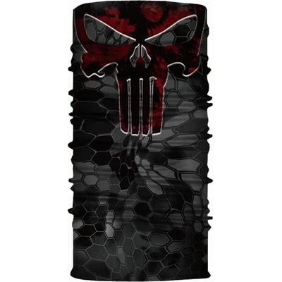 WARAGOD Värme многофункционален шал, Bloody Punisher Skull (WAR001906)