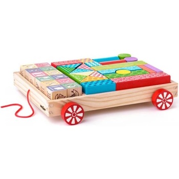 Woodyland Количка с кубчета, 35 части