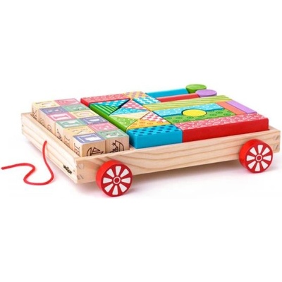 Woodyland Количка с кубчета, 35 части