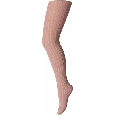 Melton punčocháče cotton Rib Wood Rose