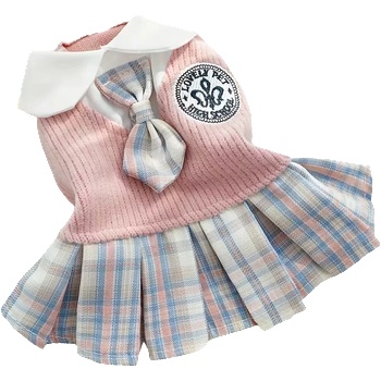 Tiger`s Heart School рокля за кучета в пастeлно розово