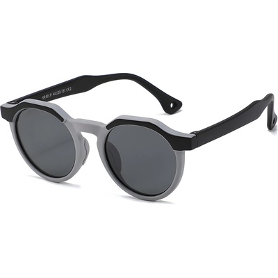 Techsuit Детски слънчеви очила Techsuit Kids Polarized Sunglasses (601) - поляризирани, TPEE рамка - Черен / Сив