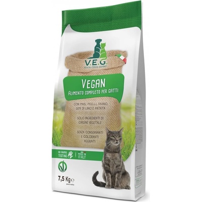 Vegan Cat rostlinné kompletní krmivo pro kočky 7,5 kg