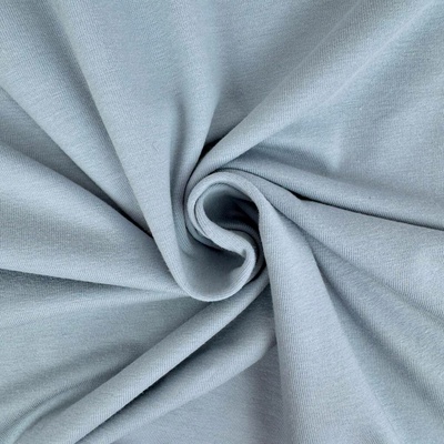 Tričkovina BIO Bavlna Washed 150g - Modro šedá