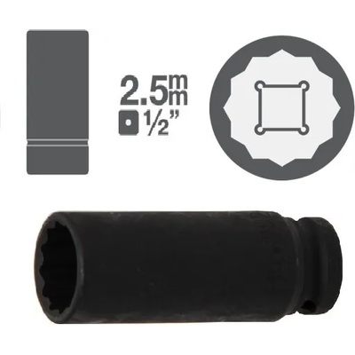 BGS technic Дълги 12-стенни вложки 1/2" от 9.90лв