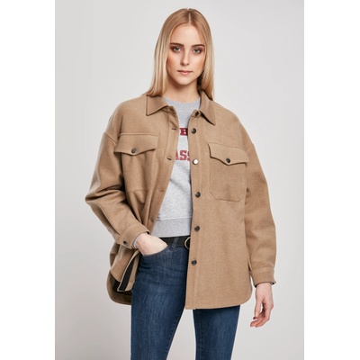 Urban Classics Дамска риза в бежово Urban Classics Ladies Classic OvershirtUB-TB3779-02754 - Бежов, размер 5XL