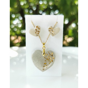 Meganflo Комплект - Сърца с кърма и златен варак - двустранно