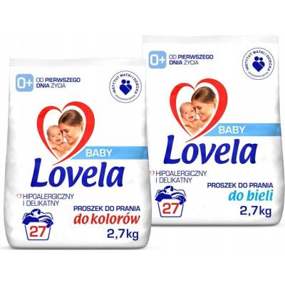 Lovela prášek na barevné prádlo 2 x 2,7 kg