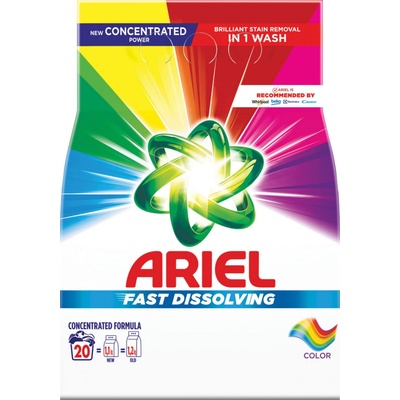 Ariel prací prášok na farebnú bielizeň 20 PD 1,1 kg
