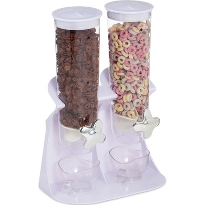 Dvojitý dávkovač cereálií RD4266 – biely, 2 x 1,5 l