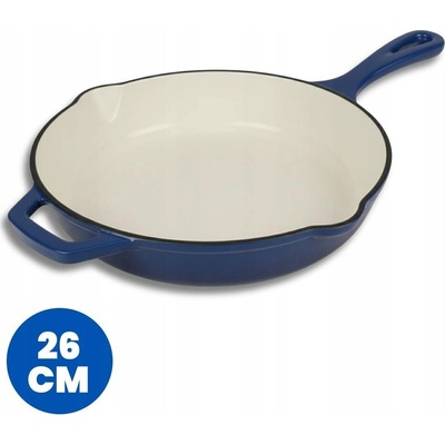 Patelnia HAGE smaltovaná modrá 26 cm