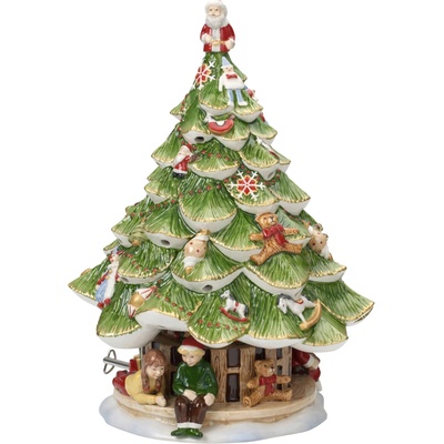 Christmas Toys Memory hracia skrinka svietnik vianočný stromček s deťmi 30 cm Villeroy & Boch