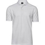 TEE JAYS tj1405 / Мъжка еластична поло тениска от плътен памук - бяла 4xl (18140500114)