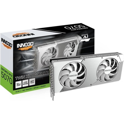 INNO3D GeForce RTX 5070 Twin X2 OC 12GB WHITE N50702-12D7X-195064W