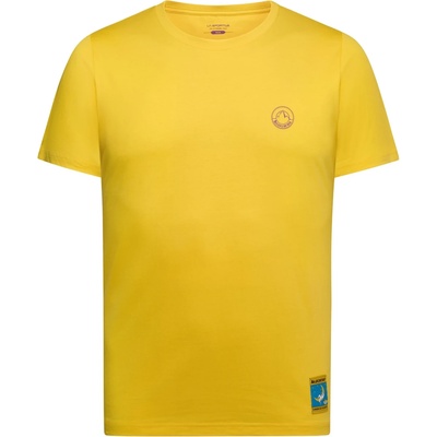 La Sportiva Мъжка тениска La Sportiva Climbing On The Moon T-shirt - Giallo / Viola (216-2546-0411)