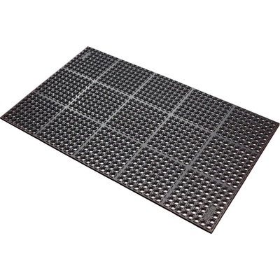 Notrax 549 Safety Stance Vysokokvalitná protiúnavová nitrilová rohož s drenážnym systémom čierna 90 x 150 cm