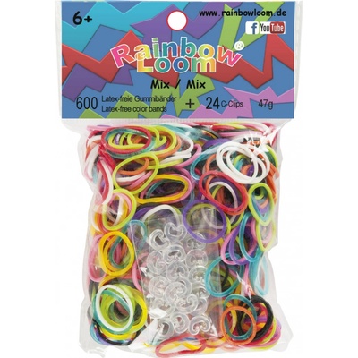 RAINBOW LOOM Original gumičky 600 kusov mix farieb