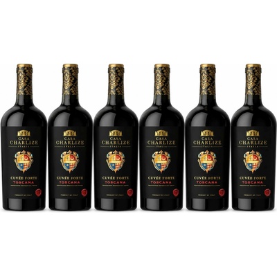 Casa Charlize Cuvee Forte Toscana Rosso 13,5% 6 x 0,75 l (holá láhev)