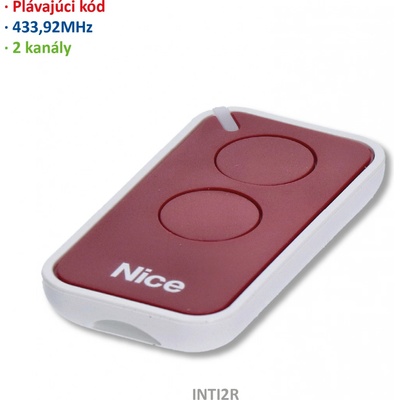 Vysielač ERA 2-kanálový, 433MHz, plávajúci kód, červený
