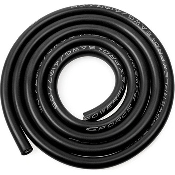 GForce Kabel se silikonovou izolací Powerflex 8AWG černý 1m
