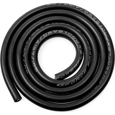 GForce Kabel se silikonovou izolací Powerflex 8AWG černý 1m