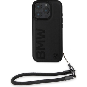 BMW Leather Signature and Strap Задна обвивка за iPhone 16 Pro Black BMW | Cheren | МЪЖЕ | UNI