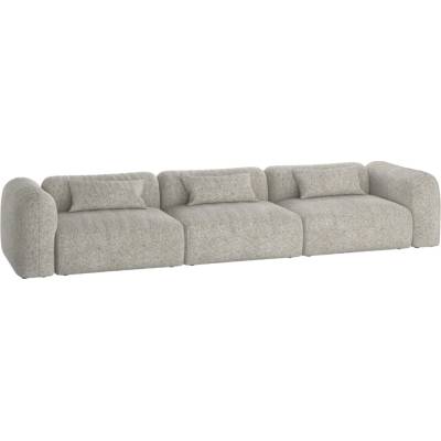 noo.ma Šedá čtyřmístná pohovka Yaro 362 cm