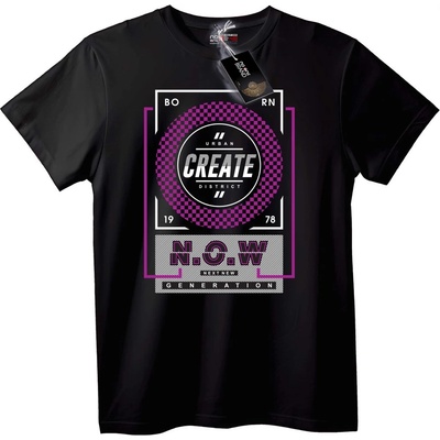 NOONEBRAND Тениска Градско Създаване Сега - 2XL, Black