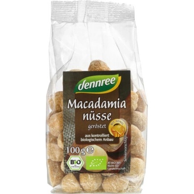 Dennree Makadamové ořechy pražené s medem 100 g