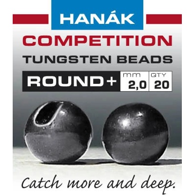 Hanák Competition Tungstenové Hlavičky Round Černý Nikl 2,0 mm