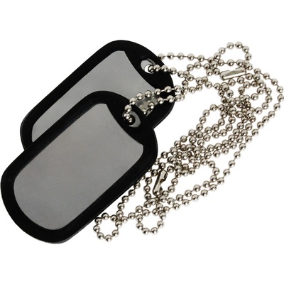 Štítky identifikačné MIL-TEC Dog Tags - strieborné
