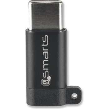 4smarts USB Преход/Адаптер, 4SMARTS micro-USB to USB-C, Черен (Bulk) (4S468609)