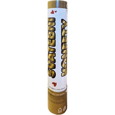 Konfety svadobné vystreľovacie 28cm