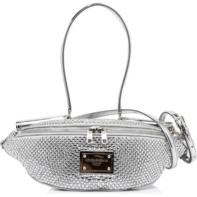 DOLCE & GABBANA Miss Sicily Silver kabelka Stříbrná