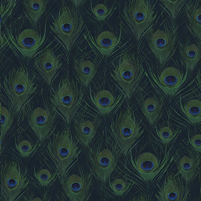 Origin 347766 Vliesová modrá tapeta s pávími perami Luxury Skins rozmery 0,53 x 10,05 m