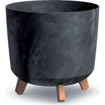 Prosperplast Kvetináč 29,8 x 29,8 x 28,5 cm plast čierny