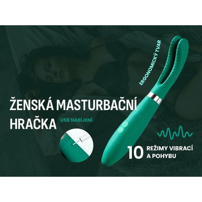 Kvigo Ženská masturbační hračka Barva Zelený