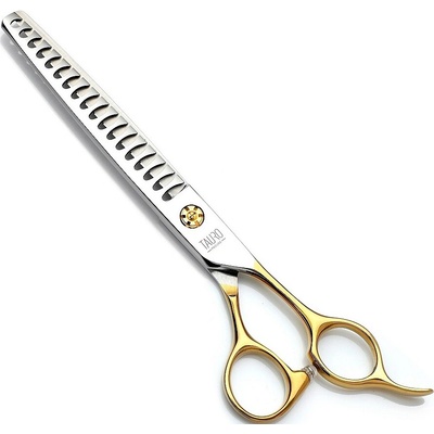 Tauro Pro Line Nůžky Janita Plunge modelovací zlaté 18 zubů 18 cm