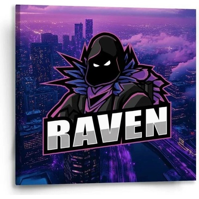 Sablio Obraz FORTNITE RAVEN Steampunk město - 50x50 cm