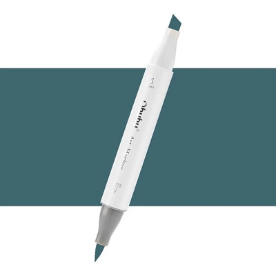 Lihová fixa OHUHU oboustranná Brush & Chisel, Blue Grey 9 (BG09)