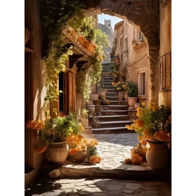 Norimpex - Puzzle Diamant painting: Aisle decorated with flowers 30x40cm - 1 - 39 piese