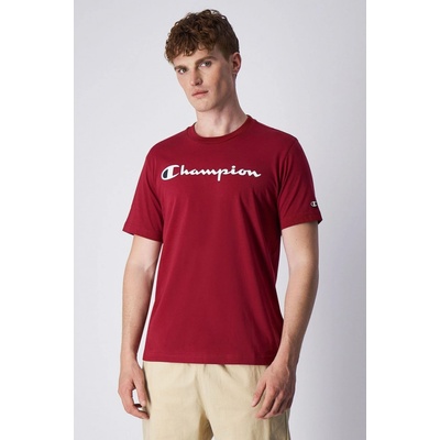 Champion Script Logo T-Shirt bordové