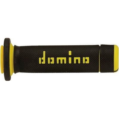 Gripy (ATV) délka 118 + 122 mm, DOMINO (černo-žluté)