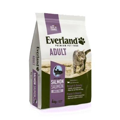 Everland Adult Cat Salmon - Пълноценна супер премиум храна за израснали котки със сьомга 4 кг