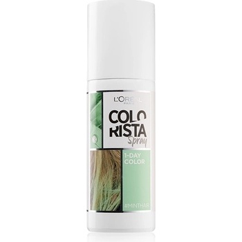 L'Oréal Colorista Spray barva na vlasy ve spreji Mint 1-Day Color 75 ml