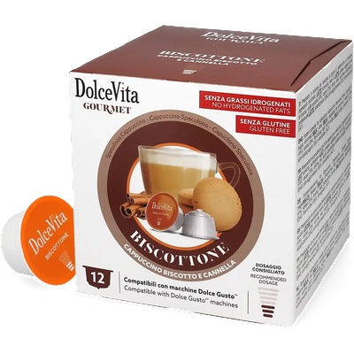 Dolce Vita | Biscottone - Канелени бисквити - 12 капсули за Dolce Gusto