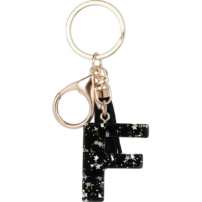 HARAHU Ключодържател Азбука - f / Черна kp37775 (37775)
