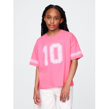 GAP Детска oversize тениска Varsity GAP GAP | Rozov | Момичешки | 104/110