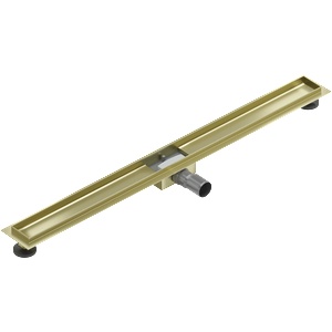 Mexen Flat корпус за линейно оттичане 90 cm, златисто четкан - 1A15090 (1A15090)
