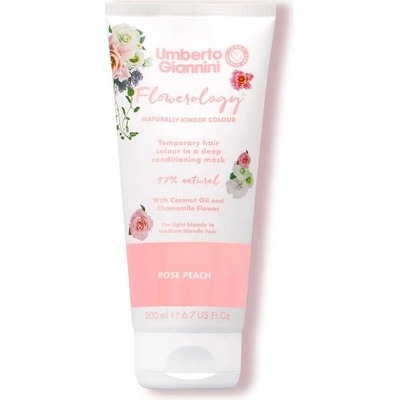 Umberto Giannini Flowerology Temporary Colour Mask Rose Peach 200 ml